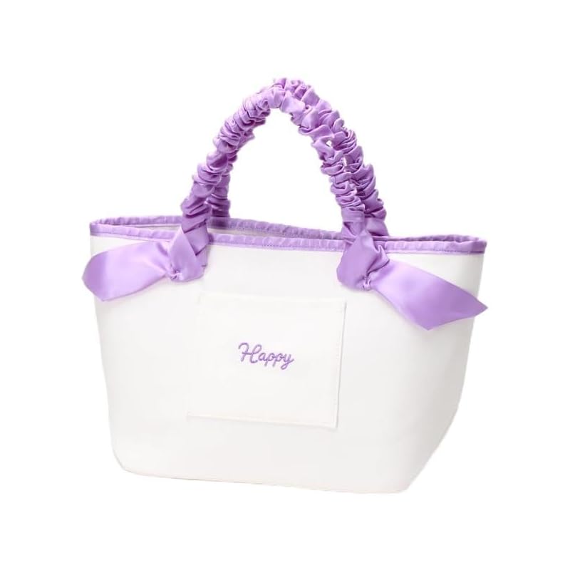 

[Rubaga Jerry] tote bag [Instagrammer Mr. Chiyo gathered ribbon handle tote Purple(70)
