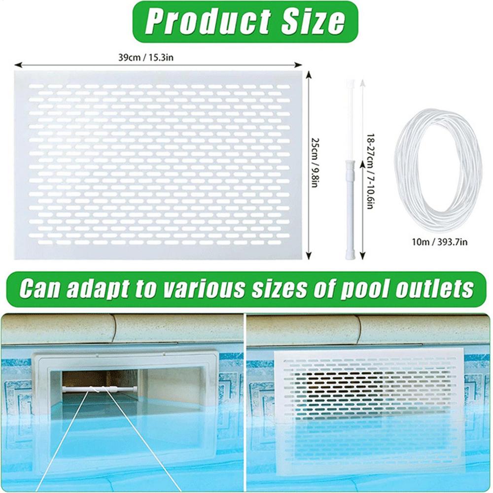 

Pool Skimmer Net Pool Skimmer guard kit Leaf Guard Mesh Screen Protective Heavy-Duty for Pond Poolside Hot Tub pool cleaning net белый