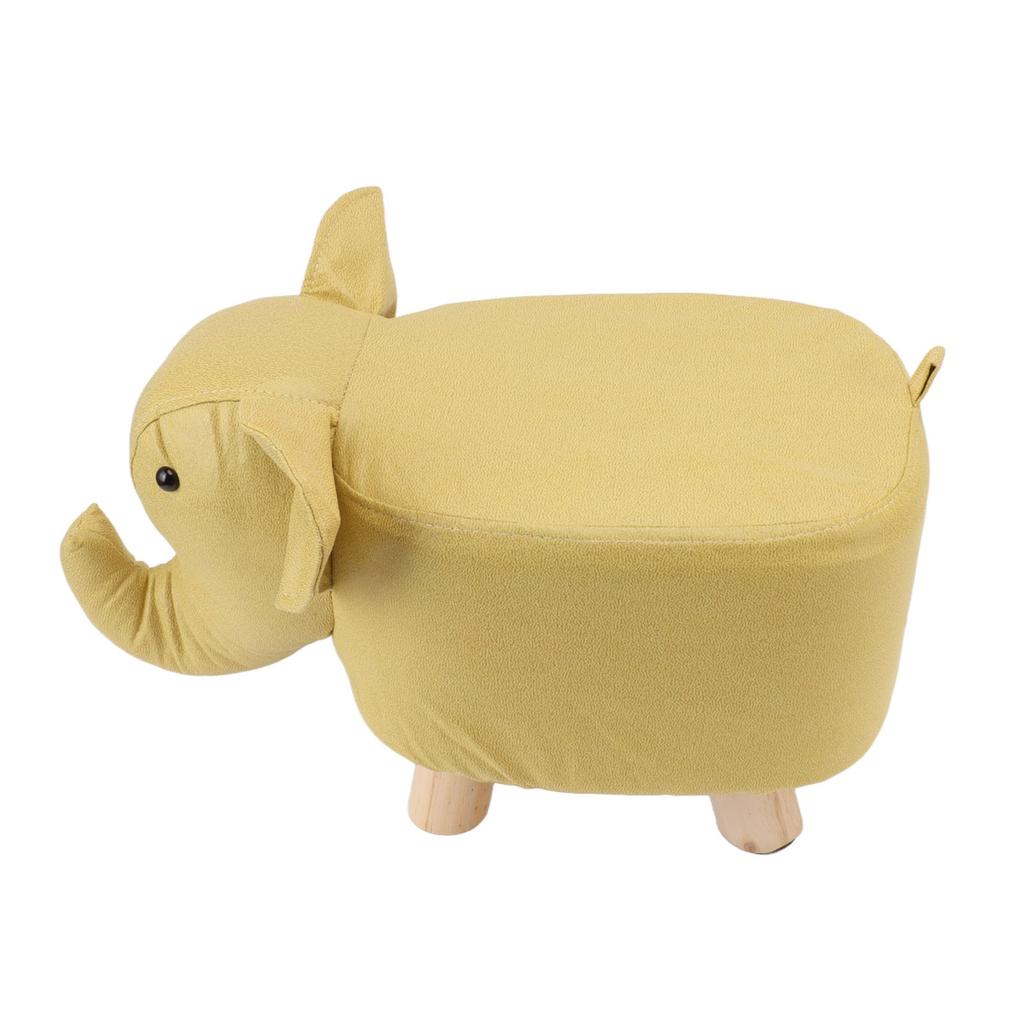 Animal Footstools Lovely Cartoon Innovative Elephant Upholstered Stool for Nursery Bedroom Playroom