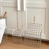 Woven Wire Wire Storage Basket Hollow Out Storage Bin Decoration Storage Basket  Home