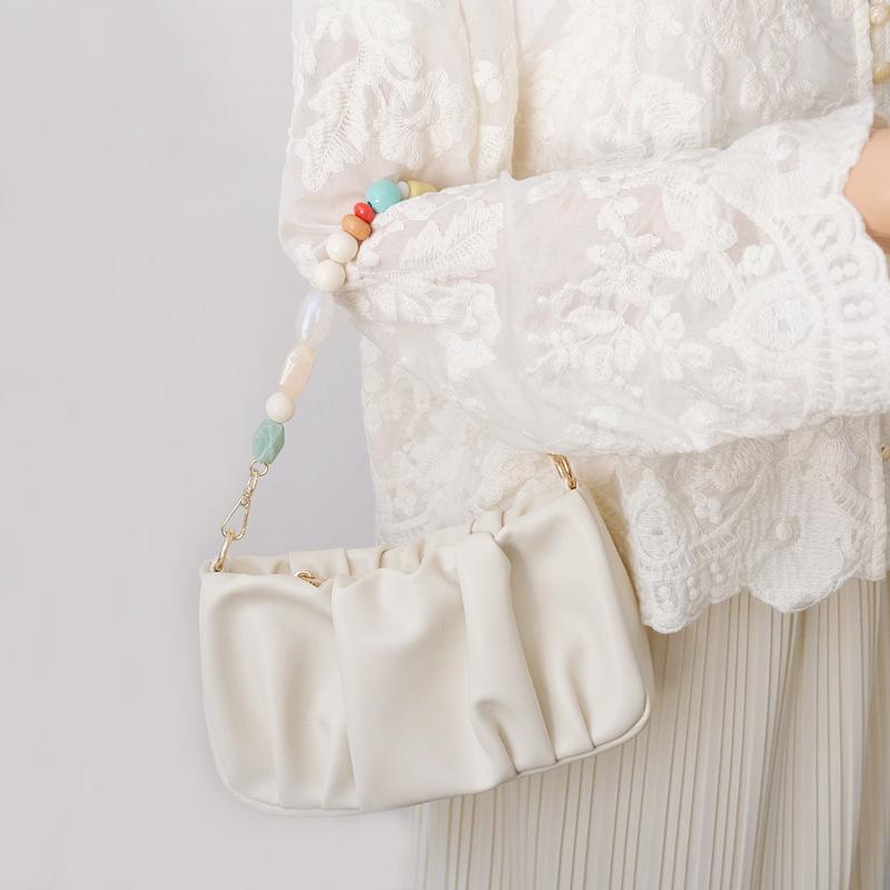 New Woman Bag Accessory Strap Candy Resin Beaded Handcrafted Wristband Acrylic Bag Chains Women Replacement Bag Handle Chain