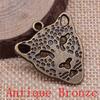 Tiger Lion Wolf Fox Charms Pendant For Bracelet Necklace Jewelry Making Craft Findings
