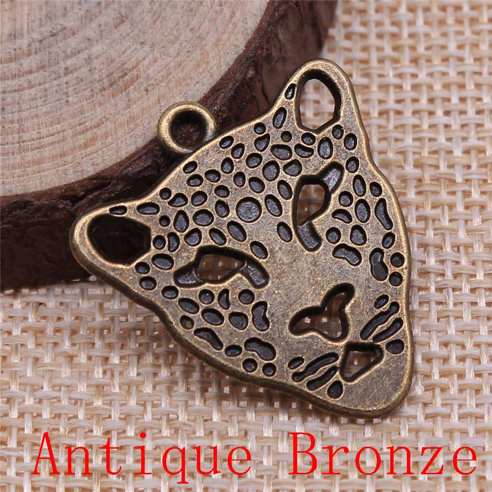 Tiger Lion Wolf Fox Charms Pendant For Bracelet Necklace Jewelry Making Craft Findings