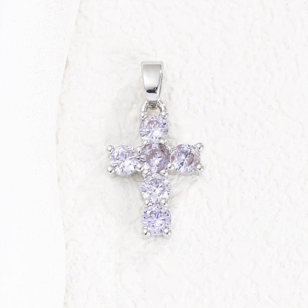 Exquisite Copper Micro-Plated Gold Birthstone Pendant for Every Month