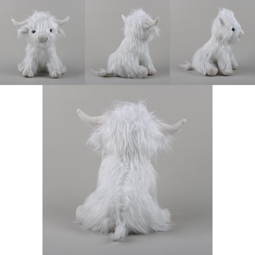 Adorable 9.4in Scottish Highland Cow Plush Toy Gift For Kids