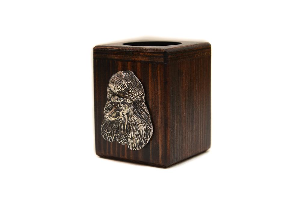 Dachshund - wooden candle holder with a dog, a unique souvenir after losing a dog, a handicraft from the Art-Dog brand