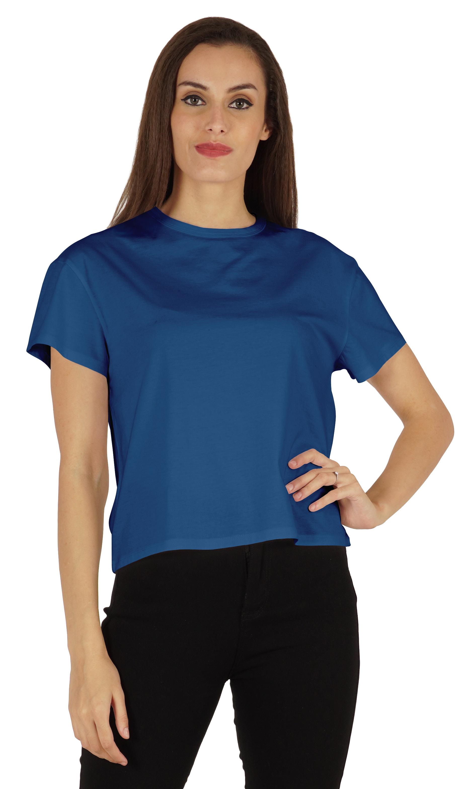 

Inkmeso Women s Short Sleeves T-Shirt Drop Shoulder Round Neck Casual Summer XXL королівський синій колір