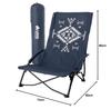 LOGOS King Cross-legged Chair (LOGOS LAND) 73173131 with Pocket, Foldable, Outdoor Camping Chair