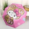 1pc Hello Kitty Leopard PrintUmbrella with Plastic Handle,Suitable for All Seasons Home Travel Outdoor UmbrellaSanlio194