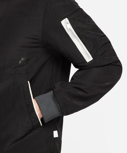 Nike Giacca Bomber Foderata Stile Sportivo Giacca Essenziale NSW STE LND BOMBR JKT L DM6699 010 [NIKE] Uomo (Taglia L)