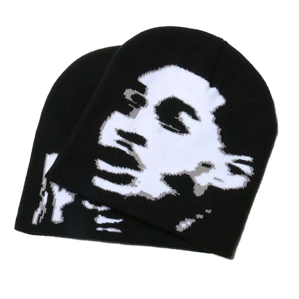 Autumn and winter new wool hat women's personality trend cycling ear protection hat pullover hat knitted hat couple