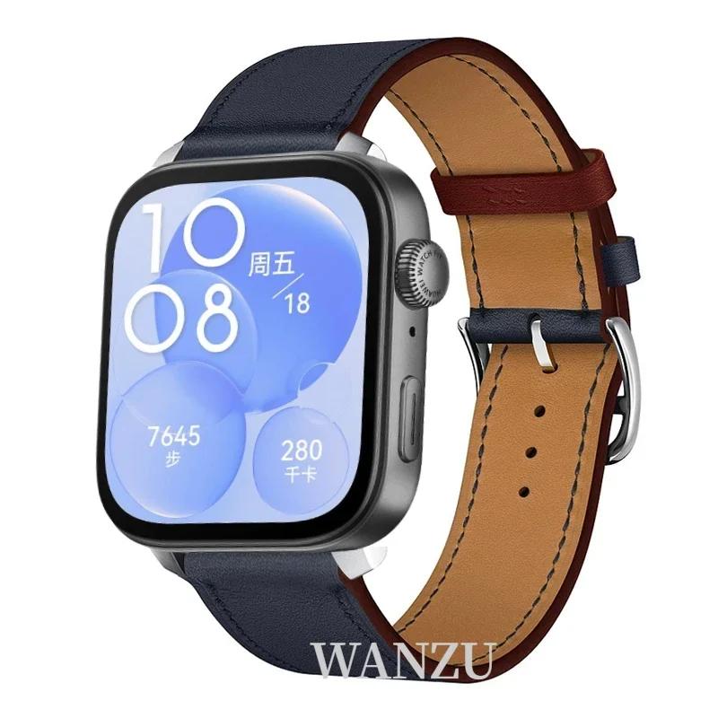 High-end Leather Strap For Huawei Watch Fit 5 Pro/4 Pro Sports Comfortable Breathable Bracelet Huawei Fit 5/4/3 Correa Accessory