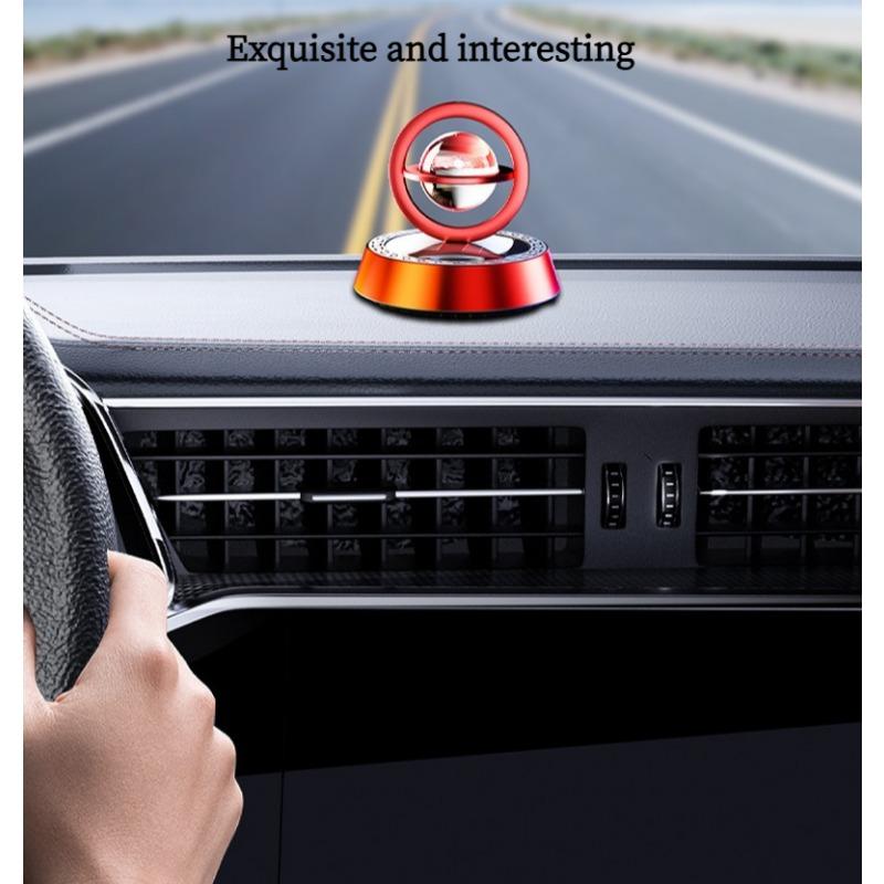 1PACK Creative Star Ring Solar Rotating Car Perfume Car Aromatherapy Suspension Ornament Car Decoration