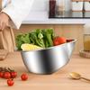 Easy To Store Rice Washing And Draining Tool Multipurpose Stainless Steel Strainer Bowl for Rice and Vegetable Draining