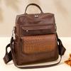 Backpack Women's New Woven Backpack Fashion Versatile Casual Multifunctional Travel Bag Women