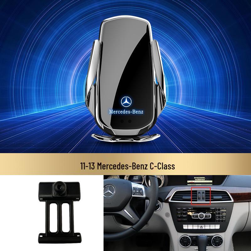 Bezdrátový držák telefonu s rychlým nabíjením Mercedes-Benz pro třídu C/třídu R/třídu S/třídu E/GLK/třídu B