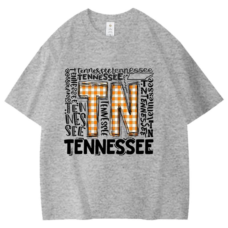 Tennessee Leisure Theme USA T Shirt Unisex Women Casual Personality Round cotton Sleeve Fashion Shirt 10 Colors plus size XXS4XL