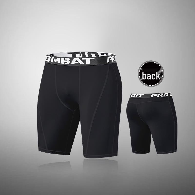 Men's High-Elastic Compression Sports Leggings: Quick-Dry, Long Pants for Running, Basketball & Fitness.