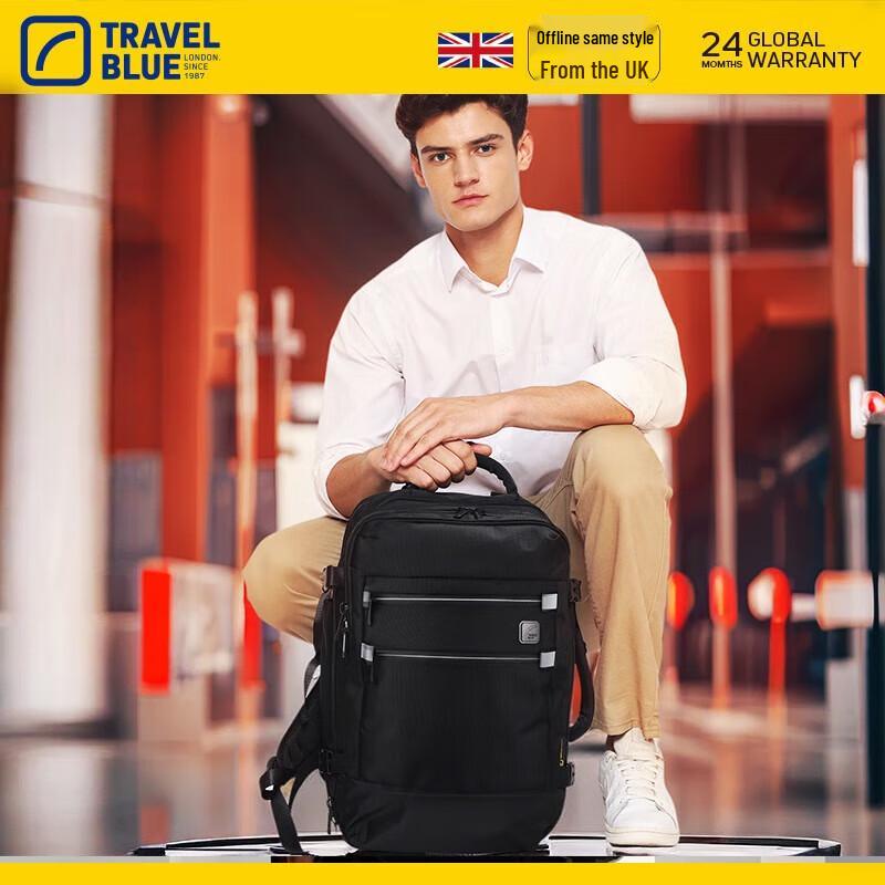 TRAVEL BLUE Вместительный водостойкий рюкзак для 16-дюймового ноутбука