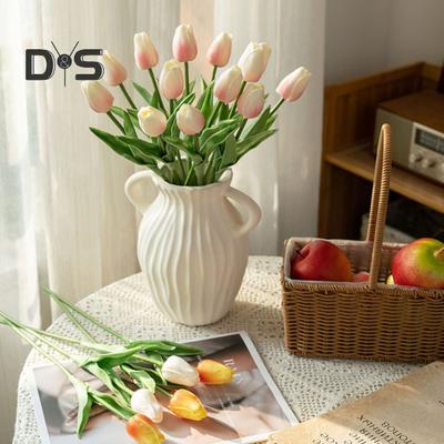 3 Pezzi Tulipani Artificiali Fiori di Tulipano Finti con Steli Pieghevoli Tulipani Finti Realistici per Decorazioni di Composizioni Floreali Fai da Te Casa Matrimonio Festa