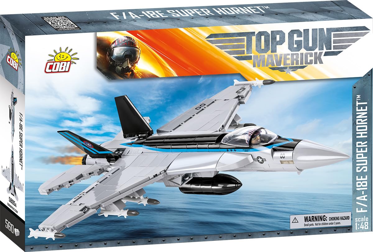

WYSWYG COBI 5805 FA-18E Super Hornet Toys, grau, schwarz, blau