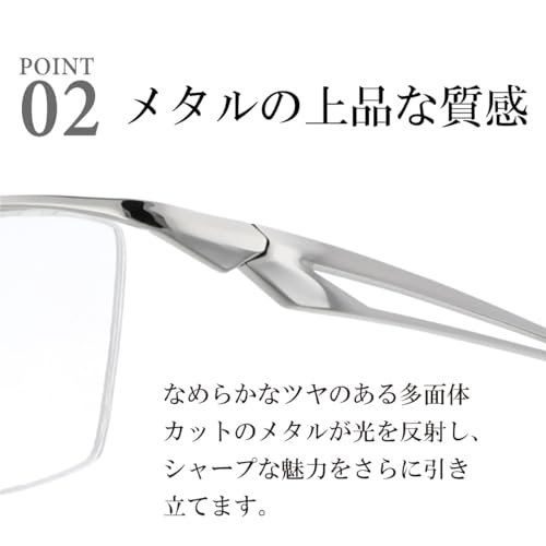 FEELLIFE Men's Stylish Reading Glasses, Nylon Gunmetal, Sabae Planning, Includes Package and Case, FLM-006-2, +2.50