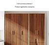 Vintage Walnut Wood Grain Waterproof Self-Adhesive Wallpaper for Living Room and Furniture Walls