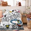 New Comic-Themed Snoopy Flannel Blanket — Ultra-Soft, Warm, and Plush Throw — Perfect for Home, Bedroom, Bed, Sofa, and Travel