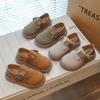 New Boys Casual Shoes Children Fashion Buckle Round-toe Britain Style Girls Loafers Versatile Breatheable Kids Unisex Shoes