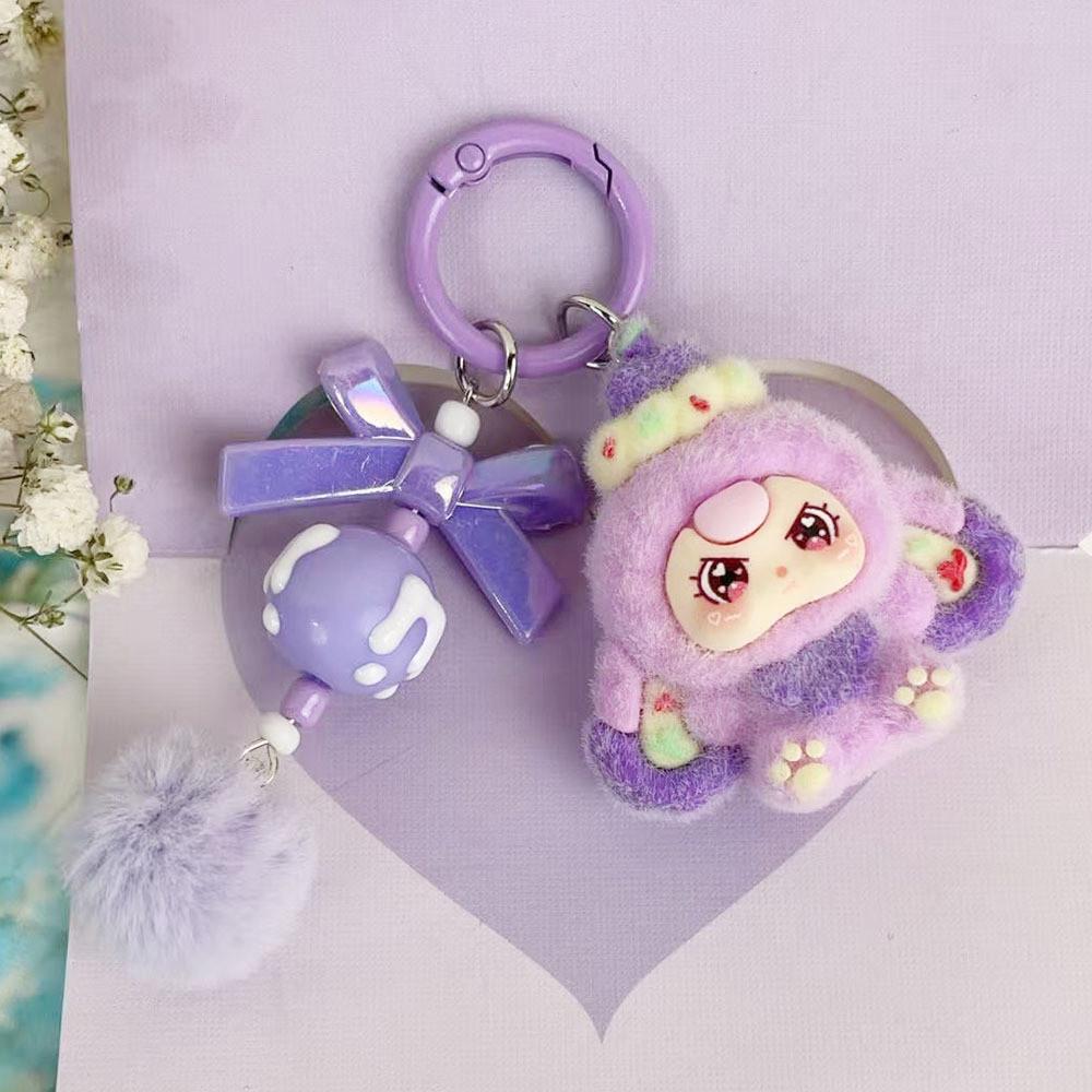 Sweet Dessert 3y Kids Keychain Cartoon Soft Rubber Bag Charm For Kids Gifts