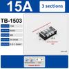 1Pcs Dual Row Barrier Screw Terminal Block Wire Connector 15A 600V For Tb Series 3 4 5 6 8 10 12 15 Positions Ways