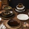 Ceramic Dinner Plate Western Steak Plates Dessert Bowl and Water Cup Pasta Dish Sushi Plate Serving Plates Soup Bowl Fruit Bowls