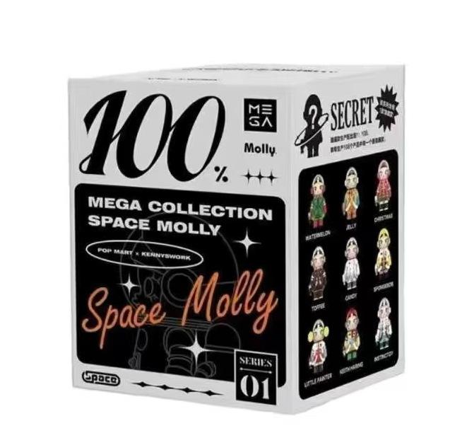 

Pop Mart Mega Molly Жасмин Астронавт Серия к 100-летию Фигурка Блайнд-бокс