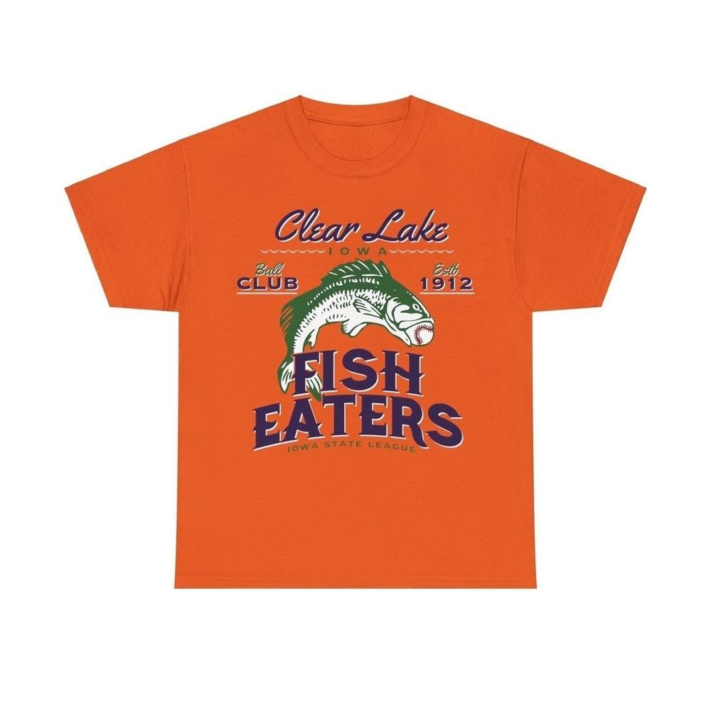 

Clear Lake Fish Eaters Est 1912 Iowa Baseball T-shirt L