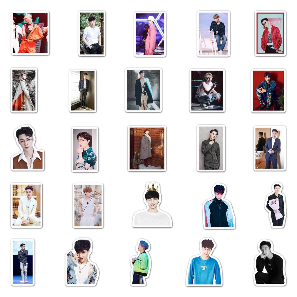 Zhang Yixing Little Sheep Star Idol Stickers – 50 Sheets for Notebooks and Suitcases