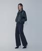 Bobeu Back Banding Semi-Wide Denim Pants _Black_7156355005