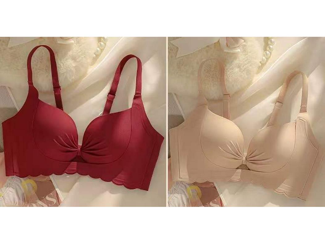 

Женский бесшовный комплект пуш-ап бюстгальтера и трусиков: Охлаждающий эффект, Без косточек, Регулируемый, Предотвращающий провисание, Боковая поддержка L (36/80 ABC)