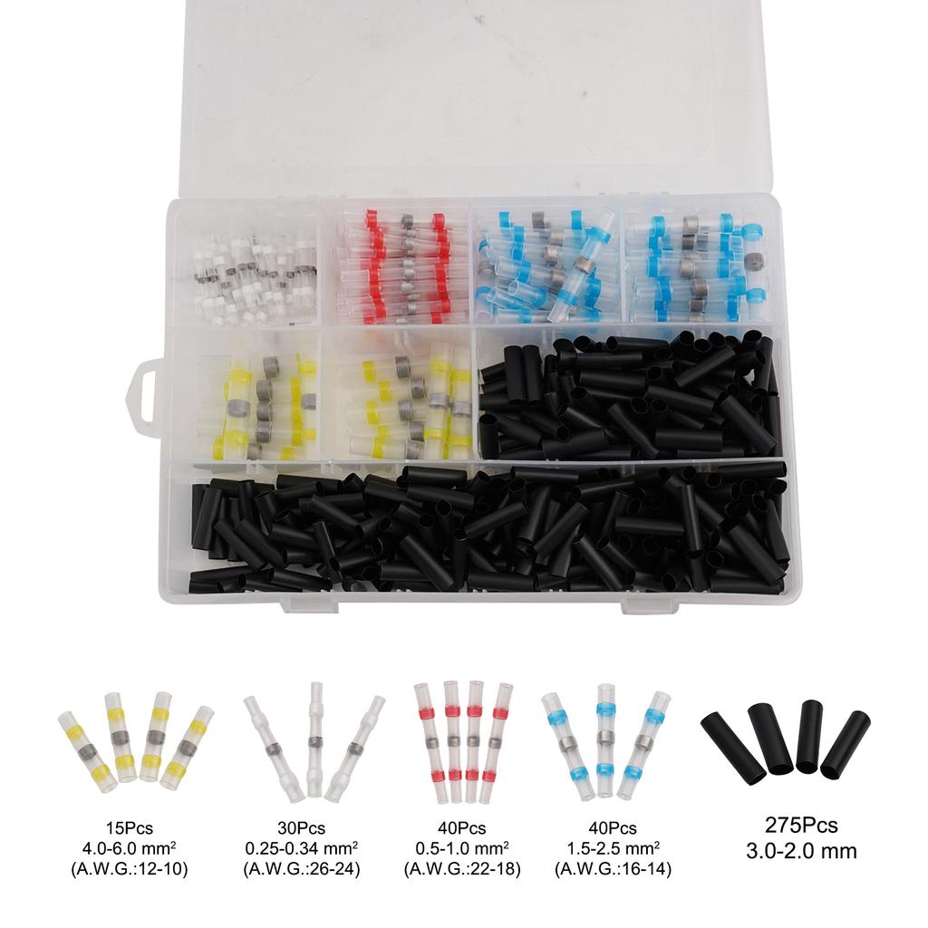 Butt Wire Connectors Heat Shrink Connectors Advanced Waterproof Function Cable Inspection For Cable Repair For Aerospace
