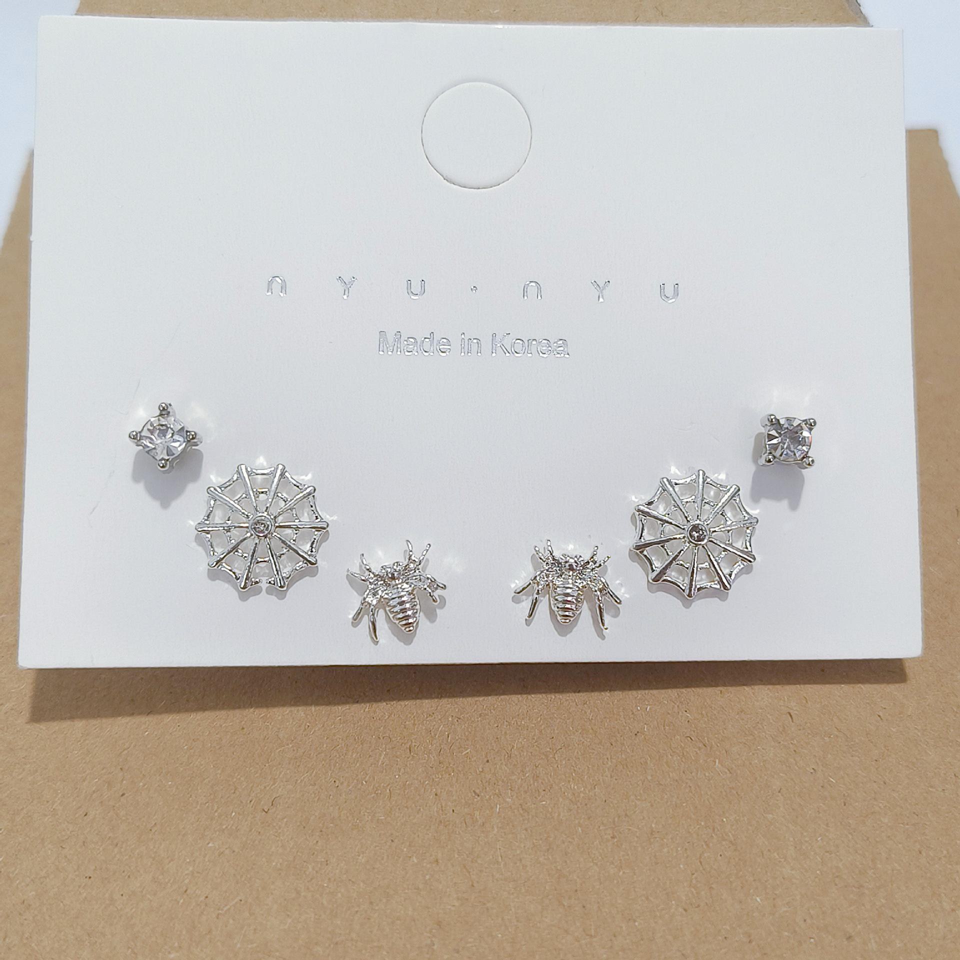 

Изготовленные на заказ серьги-пауки из 6 частей с милыми и классными бриллиантами — стильные и элегантные для женщин Little spider