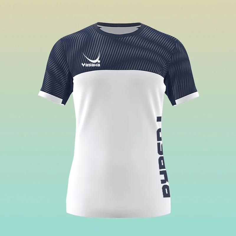 Men's Boutique T-shirt Summer Ultra-thin Breathable Fitness Sports Short-sleeved Table Tennis Clothing Trendy Men's Clothing