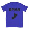 Oversized TShirt Summer Oman Map Silhouette T Shirts Modern Minimalist Oman Pride Cotton Tee Shirt for Men Short Sleeve Tops