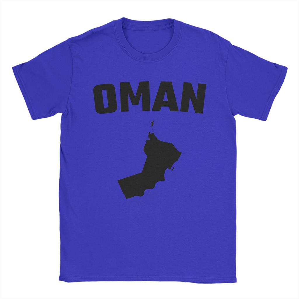 Oversized TShirt Summer Oman Map Silhouette T Shirts Modern Minimalist Oman Pride Cotton Tee Shirt for Men Short Sleeve Tops
