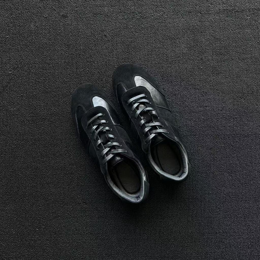Classic Retro Forrest Gump Shoes Versatile Round Head Lace-Up Commuting Single Shoes Casual Moral Training Shoes Men'S Comfort