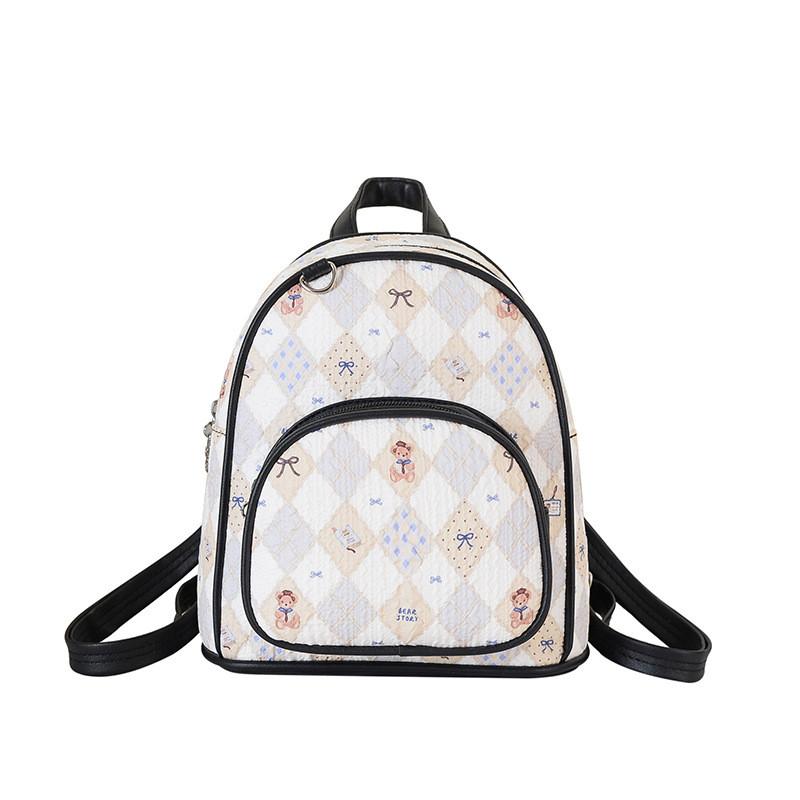 

Детский зимний милый рюкзак с двумя лямками из оксфордской ткани для школьников чёрный