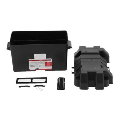 Universal Battery Box Storage Holder Power Guard with Strap Large Capacity for Car Truck Boat Trailer RV