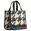 New COACH Dempsey Canvas With Leather Canvas Bag Tote Tote Shopping Bag Handbag Women's Black & Cream CJ623-SVVRW