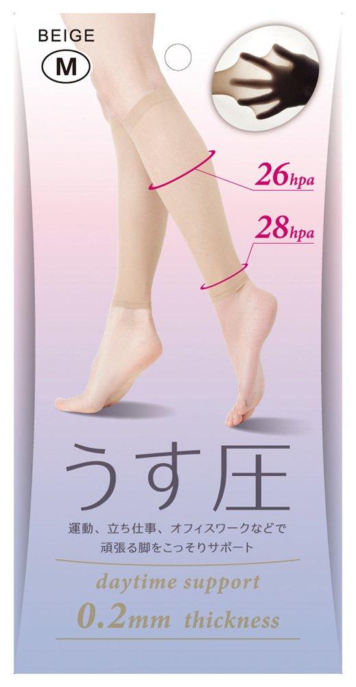 Alphax Compression Supporter Pieces Per Size M Ultra-Thin (2 Pair) Beige,
