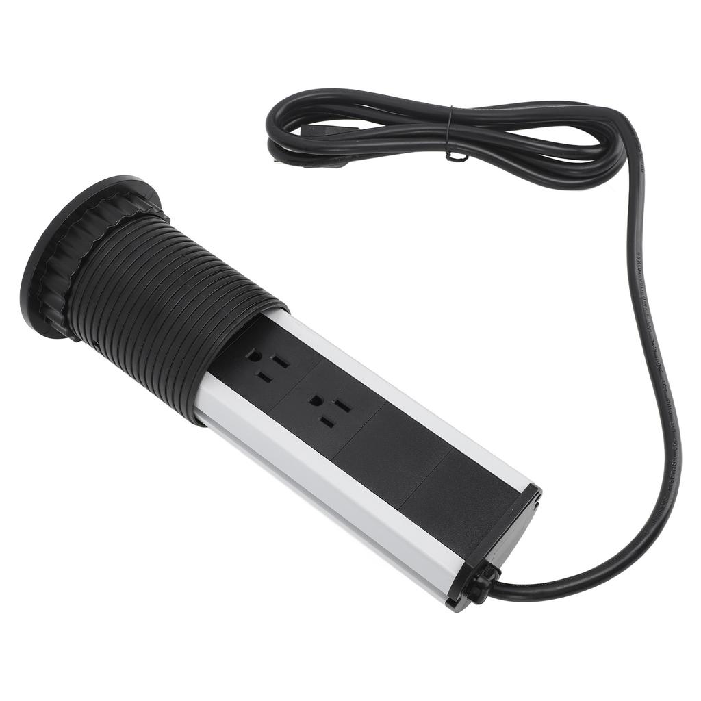 Pop Up Outlet Socket Recessed with 2 USB 3 Outlets Surge Protection Pop Out Outlet Station   for