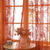 TK French Ruffle Sheer Curtain Bedroom Living Room Lace Fabric Window Door