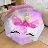 1PC Unicorn Rainbow Umbrella-8-Rib Reinforced Portable Folding Travel Suitable for All Seasons Outdoor Daily Use-Z0480